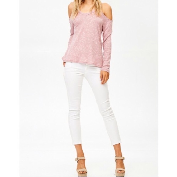 Ribbed Cold Shoulder Top - Picture 7 of 7